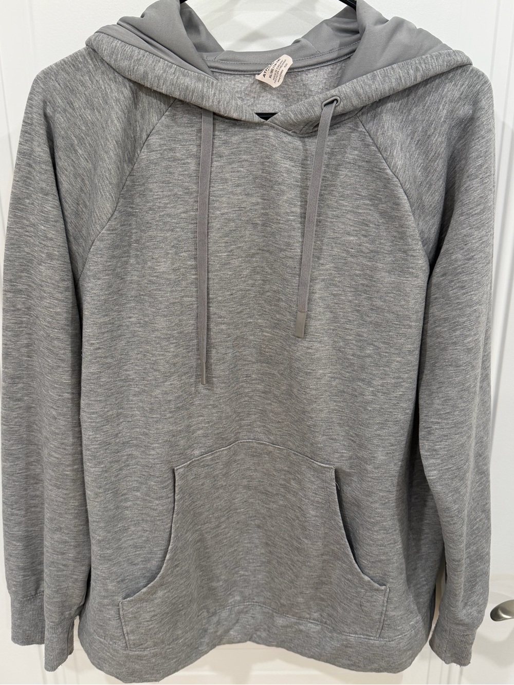 Gray Men's Hooded Pullover Sweatshirt